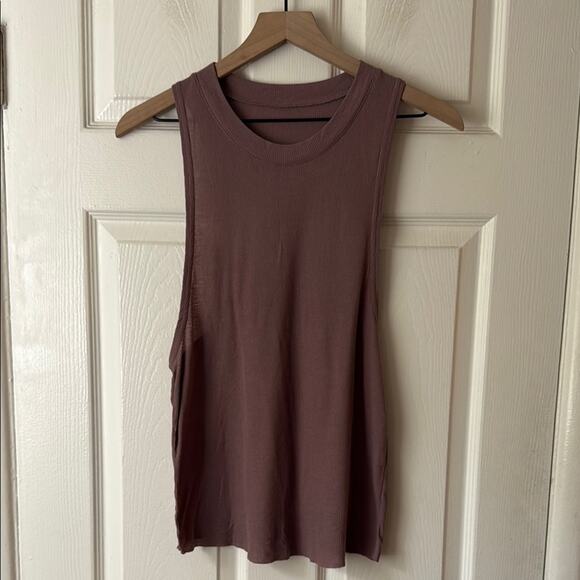 Alo Everyday Tank Top Ribbed Mauve size small - Picture 1 of 6